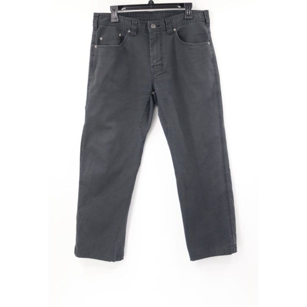 prana men's size 33 L27.5 jeans outdoor pockets casual gray mid rise
